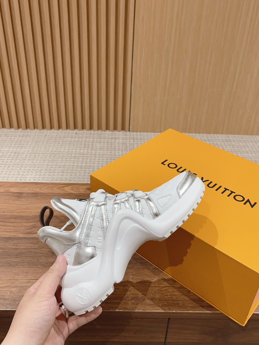 L Denim series new color matching dad shoes