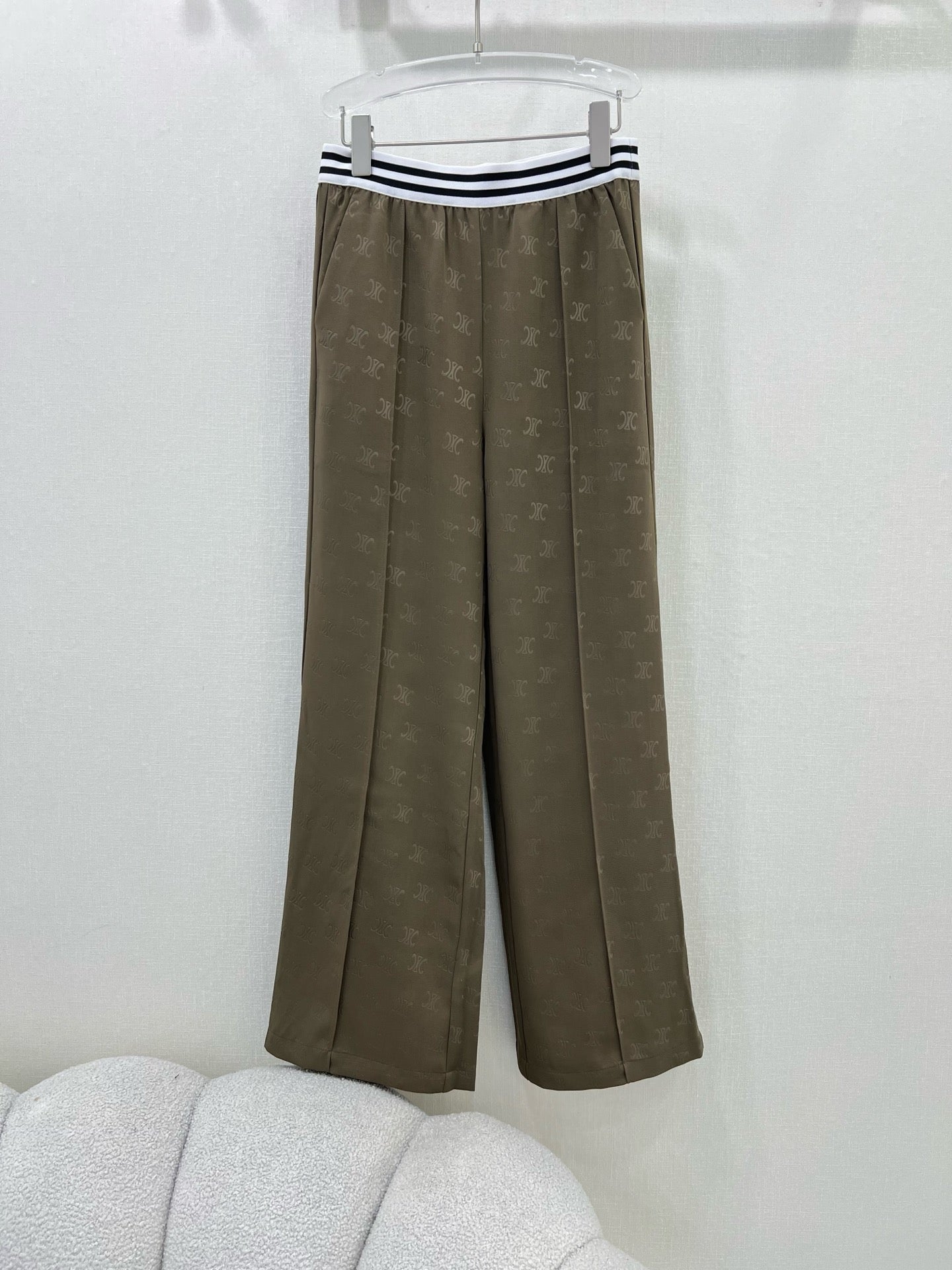 CE 25ss lettering print wide-leg pants
