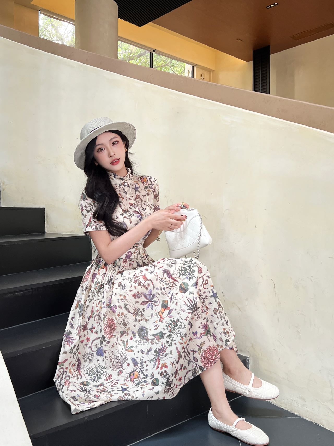 DO 25 new printed short-sleeved dress