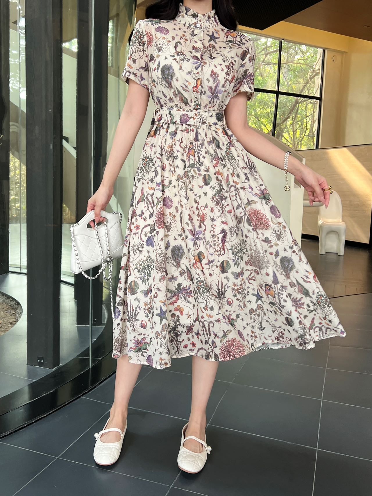 DO 25 new printed short-sleeved dress