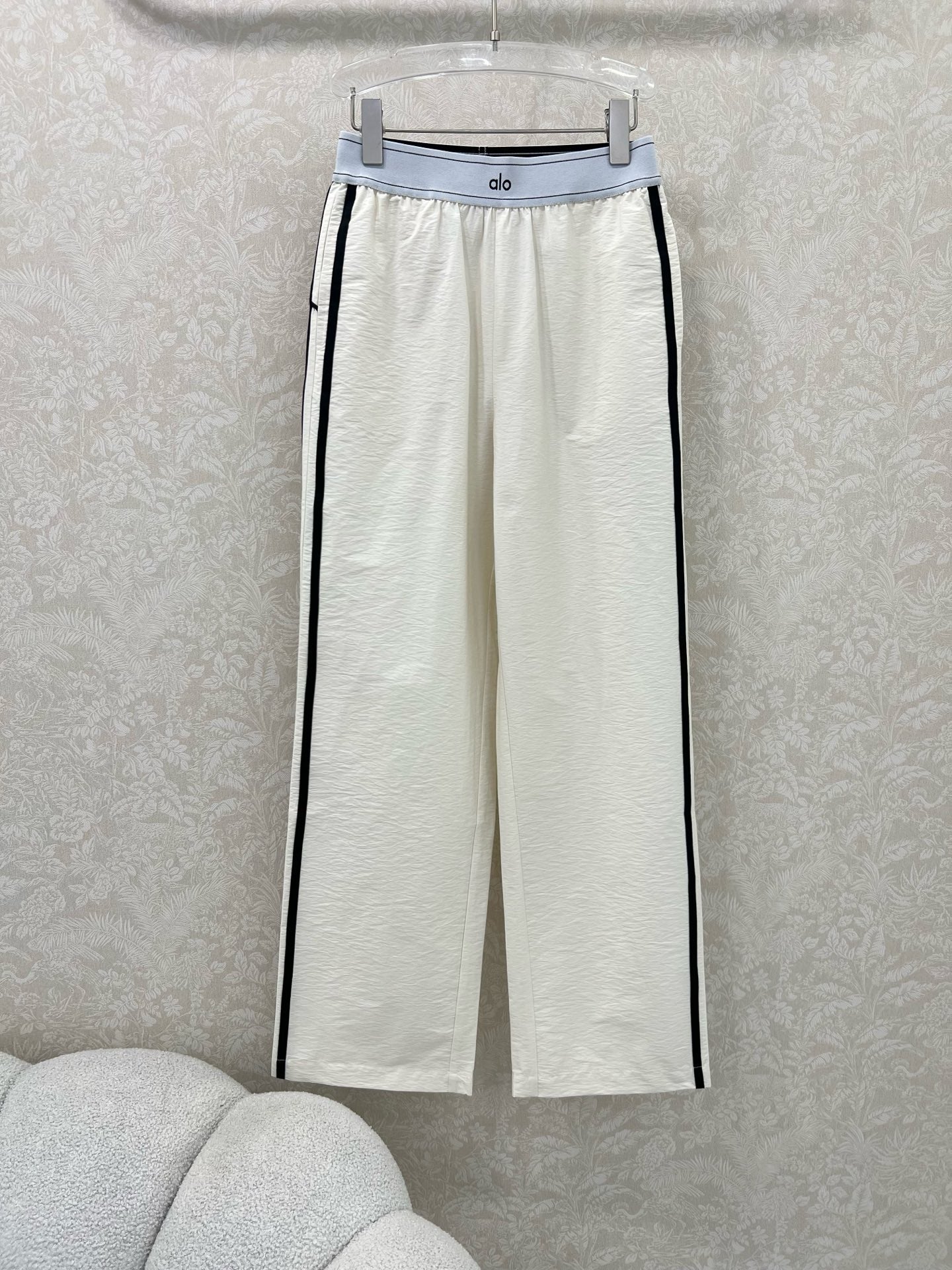 ALO 25 new contrast color ribbon trousers
