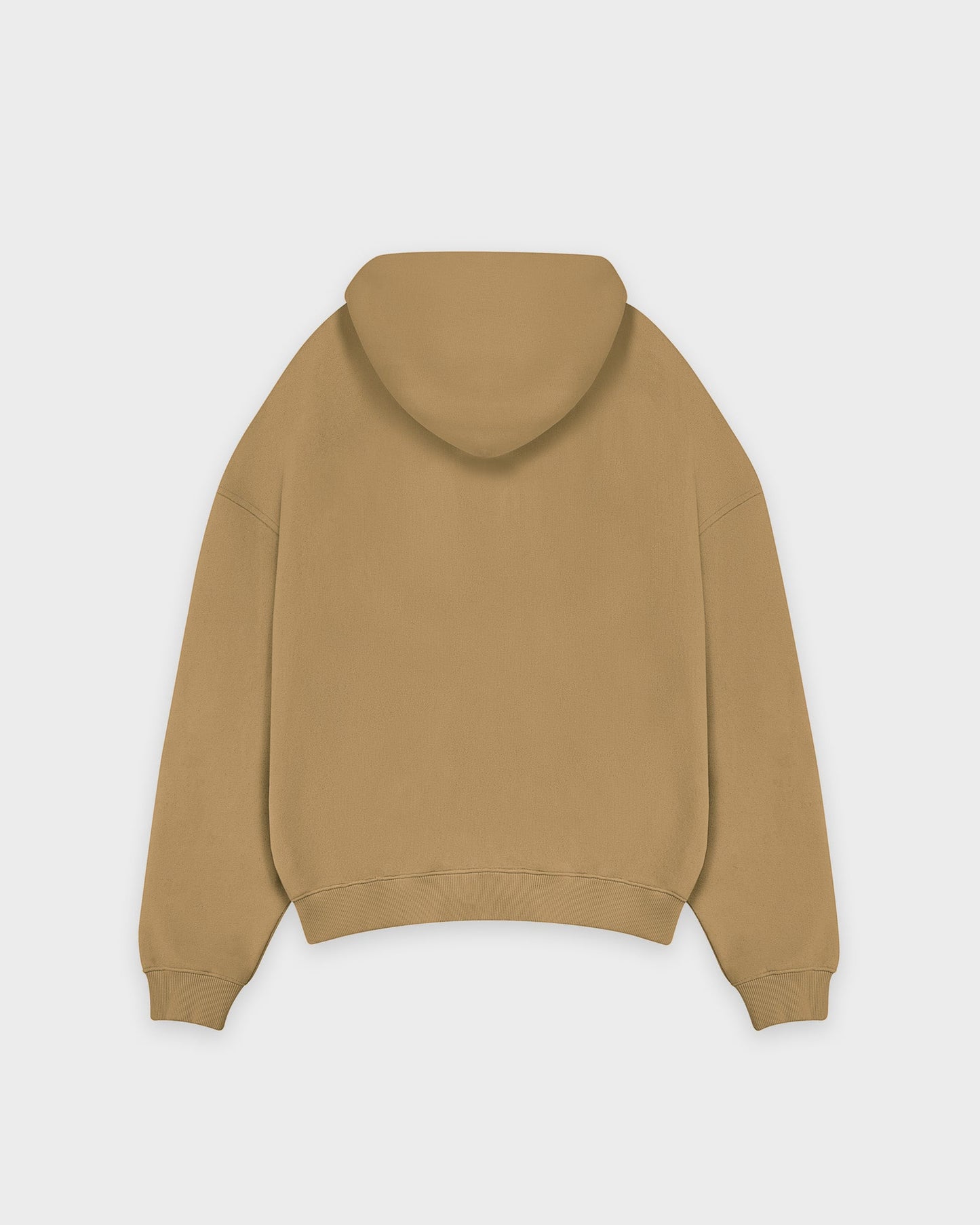 Sweat à capuche basique marron tabac épais