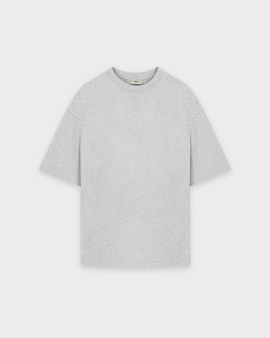 T-shirt basique gris chiné épais