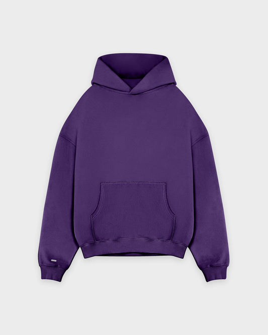 Schwerer lila Basic Hoodie