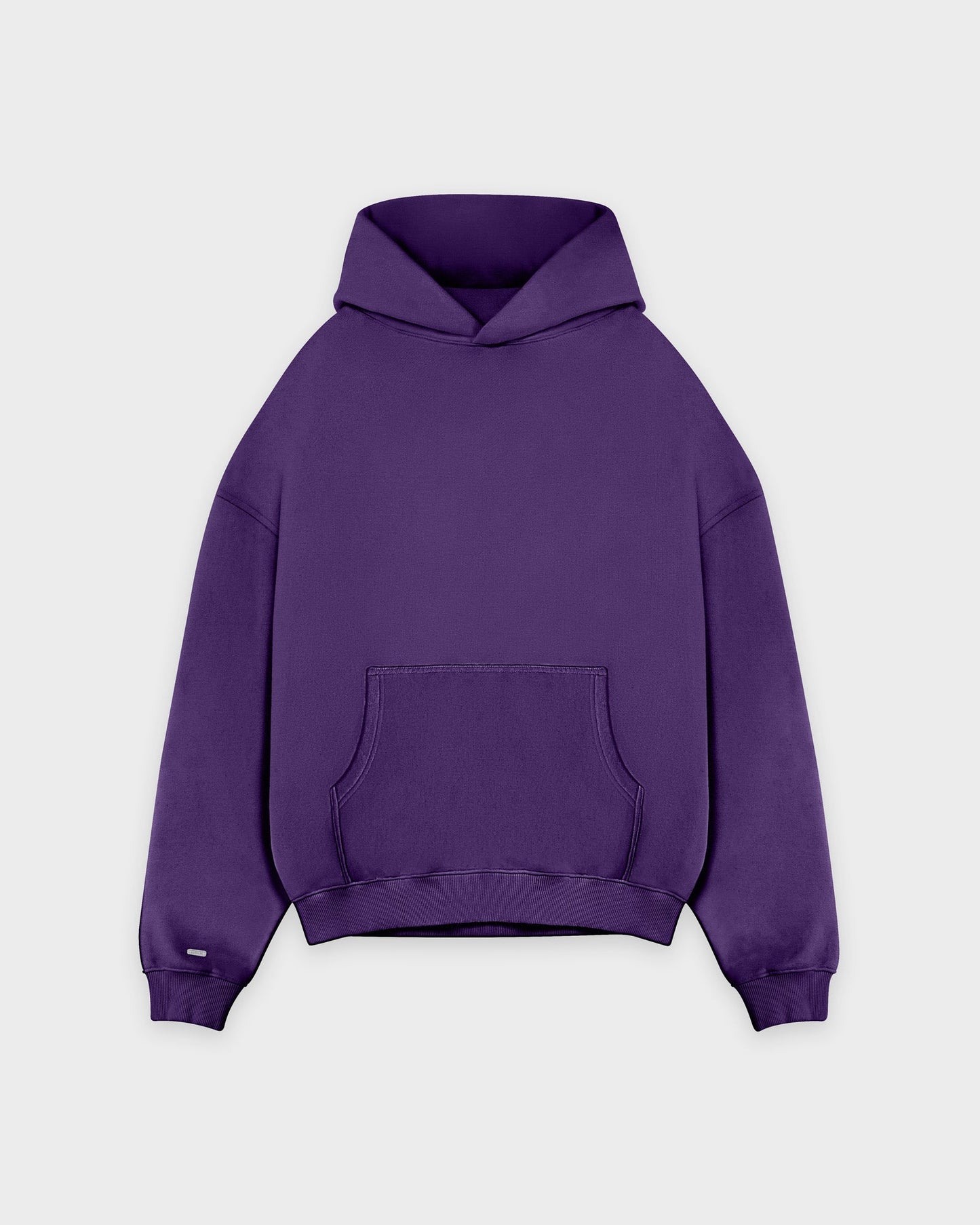 Sweat à capuche basique violet épais