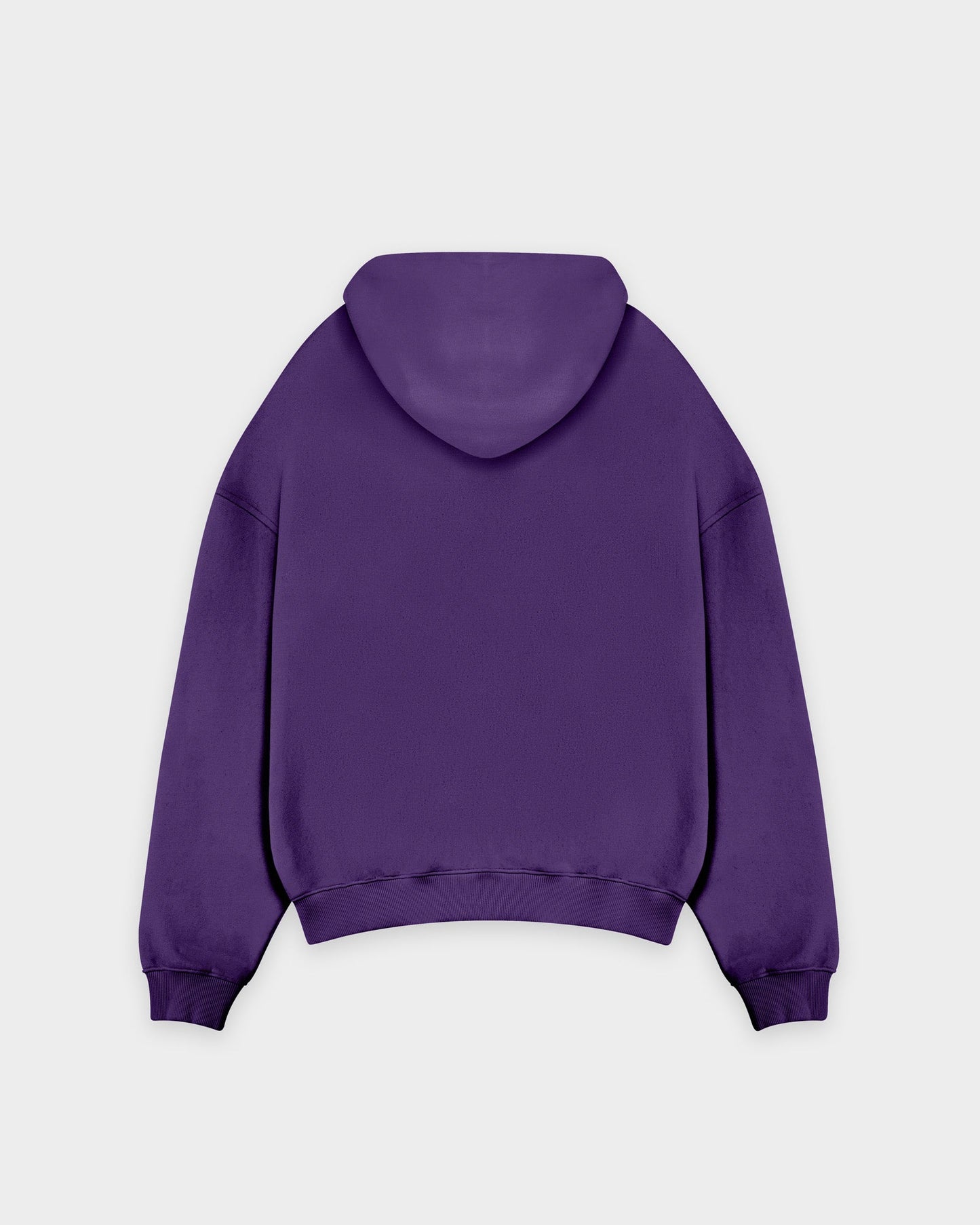 Sweat à capuche basique violet épais