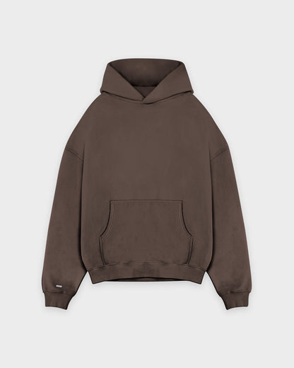 Heavy Chocolate Brown Basic Hoodie