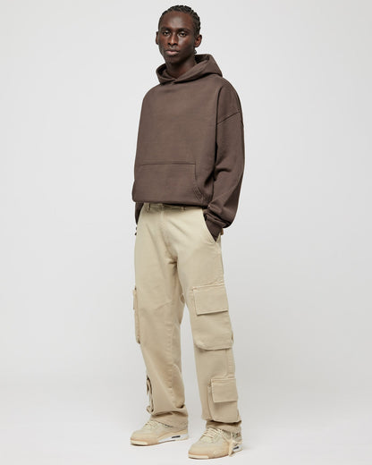 Heavy Chocolate Brown Basic Hoodie