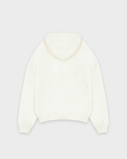 Schwerer Basic-Hoodie in Off-White