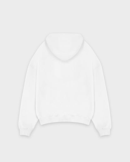 Heavy White Basic Hoodie