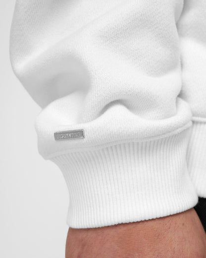 Heavy White Basic Hoodie