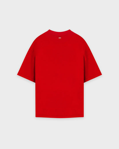 T-shirt basique rouge flamme