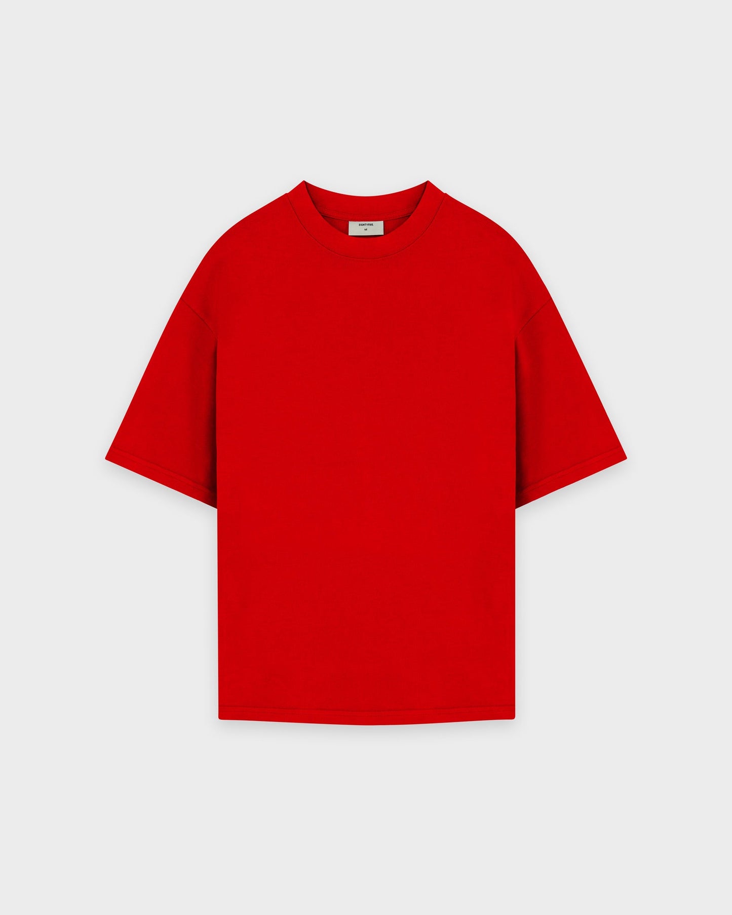 T-shirt basique rouge flamme