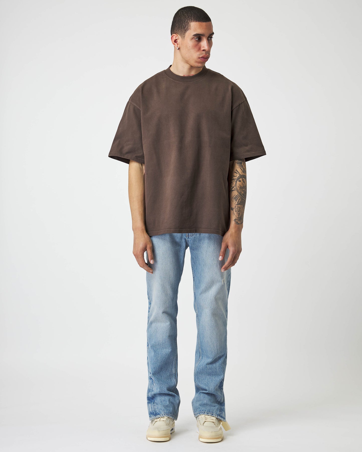 Heavy Chocolate Brown Basic T-Shirt