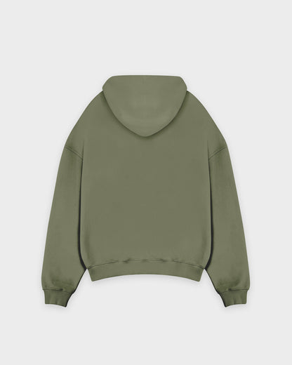 Heavy Smokey Green Basic Hoodie