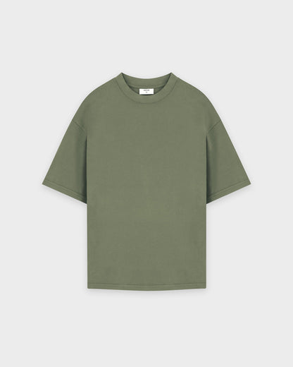 Rauchgrünes Basic-T-Shirt