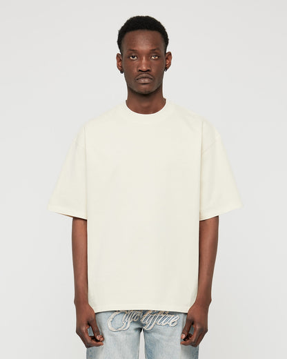 Schweres Sand-Basic-T-Shirt