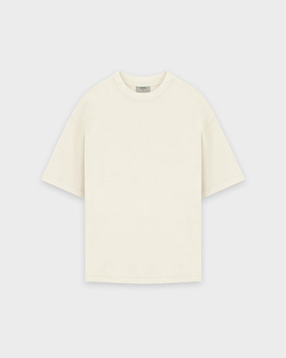 Schweres Sand-Basic-T-Shirt