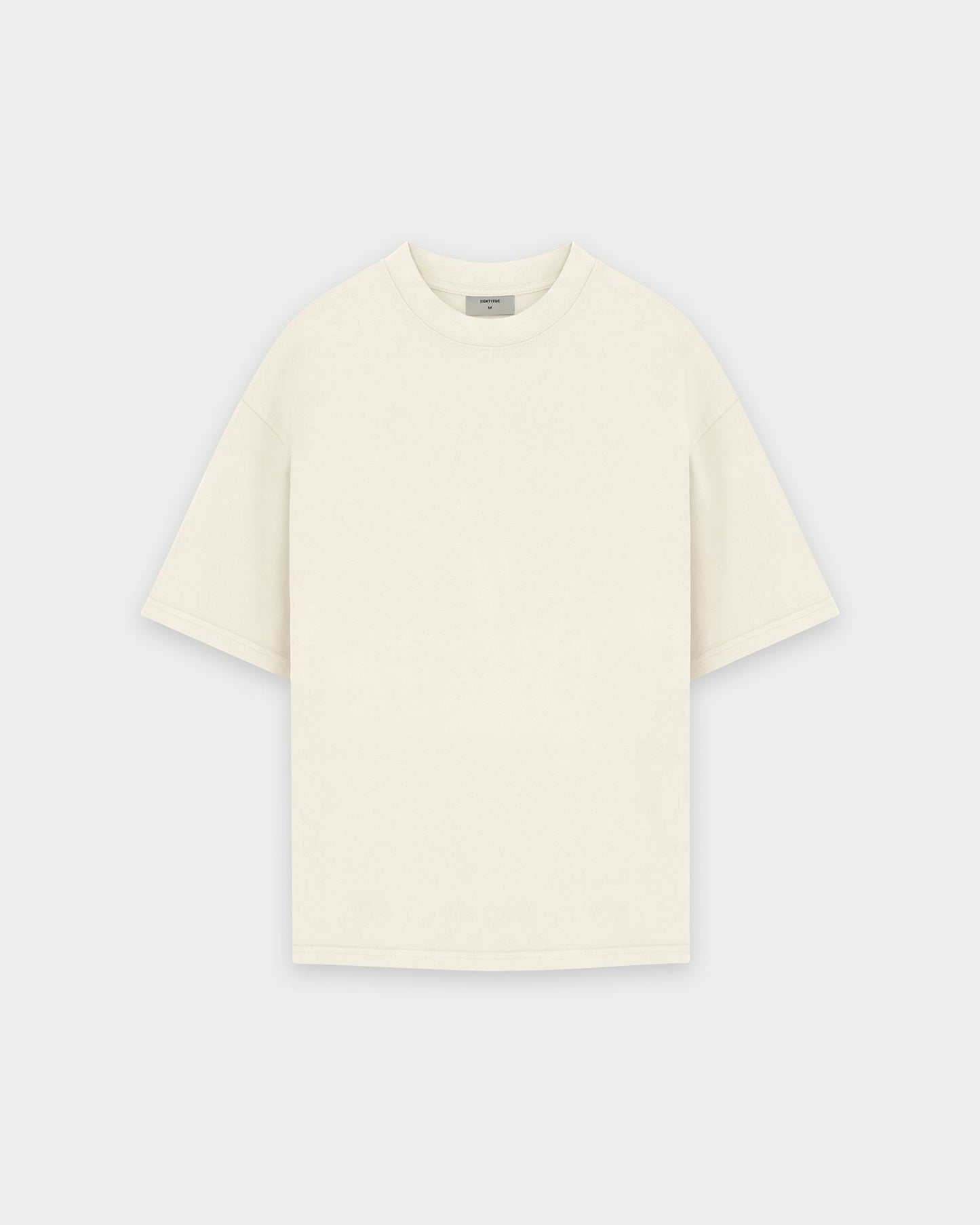 Schweres Sand-Basic-T-Shirt