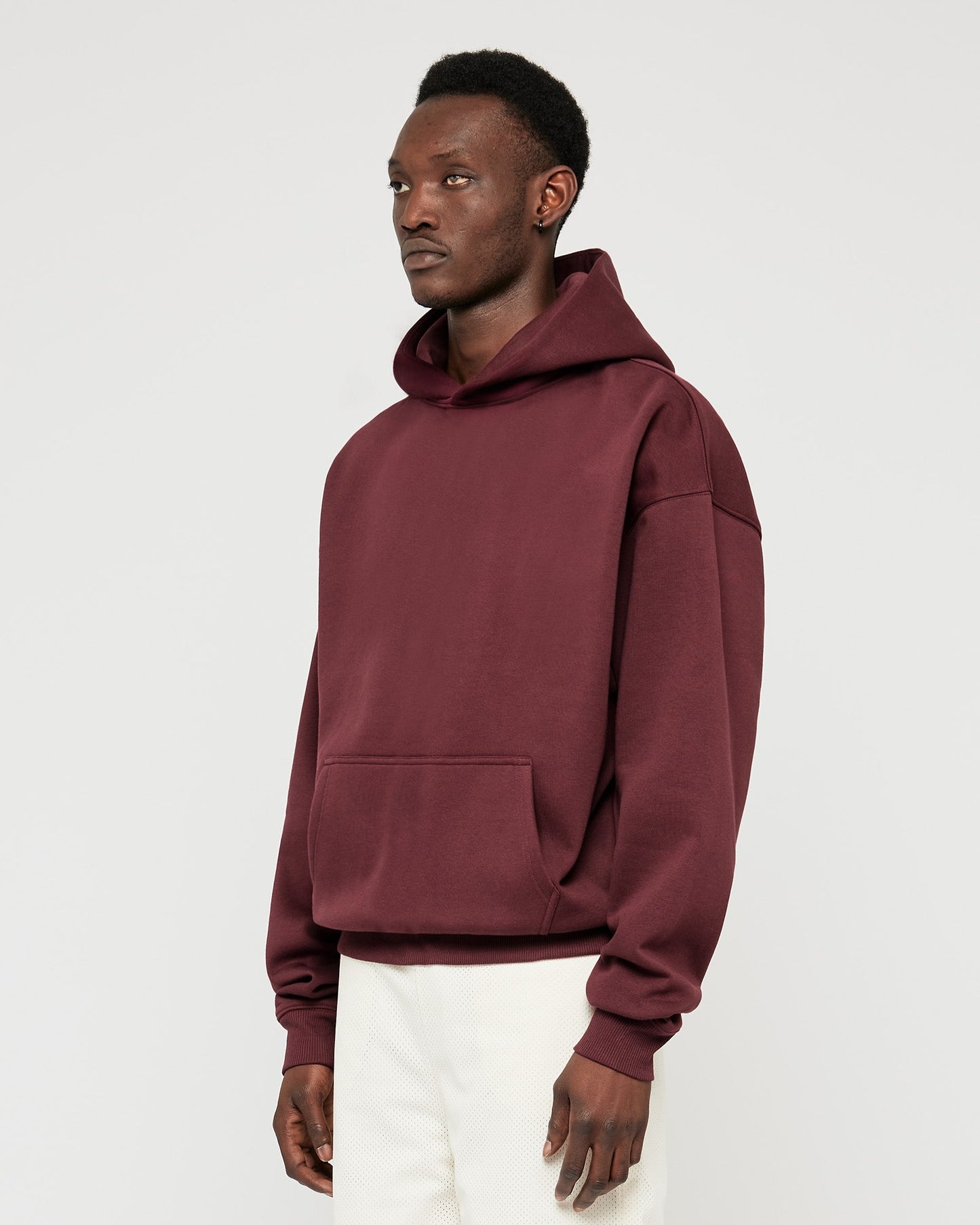 Heavy Ruby Red Basic Hoodie