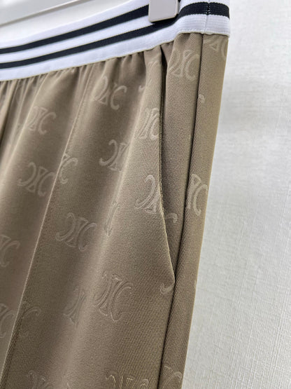 CE 25ss lettering print wide-leg pants