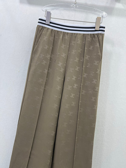 CE 25ss lettering print wide-leg pants