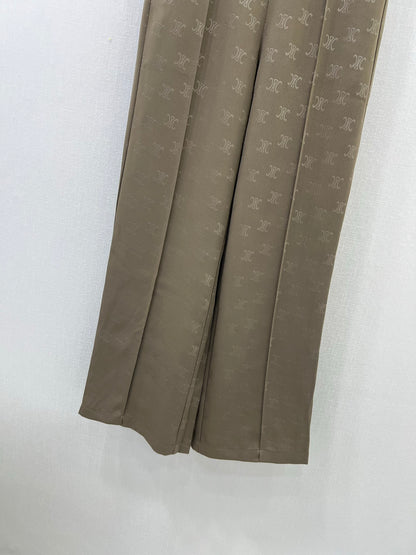 CE 25ss lettering print wide-leg pants