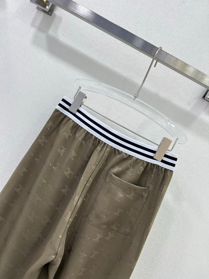 CE 25ss lettering print wide-leg pants