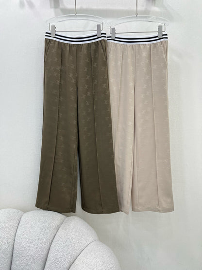 CE 25ss lettering print wide-leg pants
