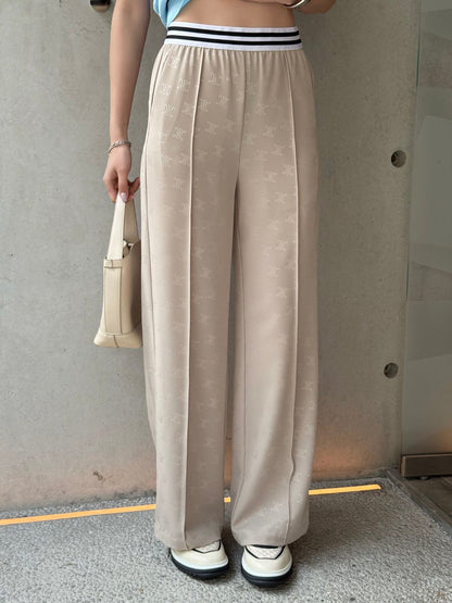 CE 25ss lettering print wide-leg pants
