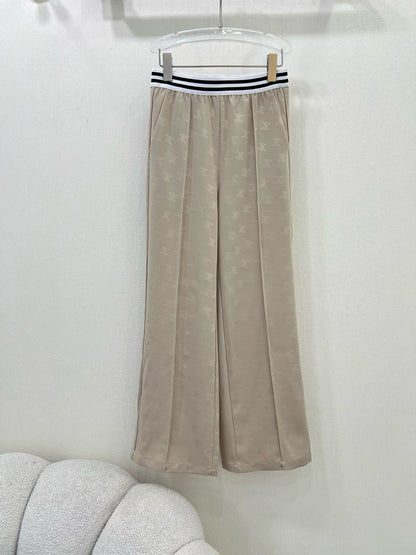 CE 25ss lettering print wide-leg pants