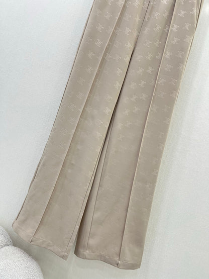CE 25ss lettering print wide-leg pants