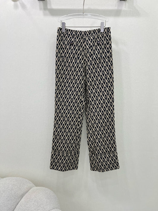 VT 25 new jacquard hem trousers