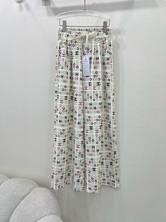 CH 25 new high waist elastic wide leg pants