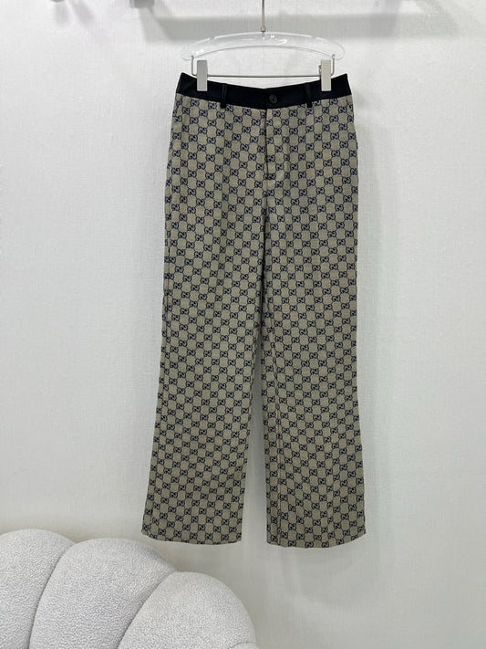 GC 25 new contrast leather pants