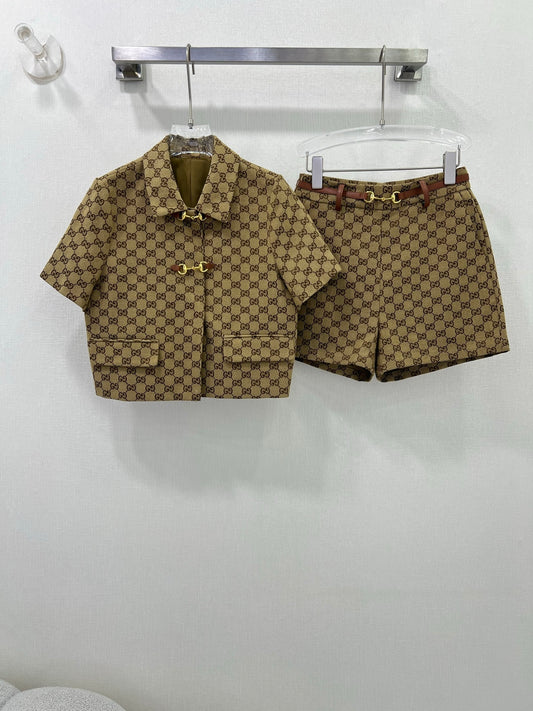 GCcanvas jacket with Horsebit suit